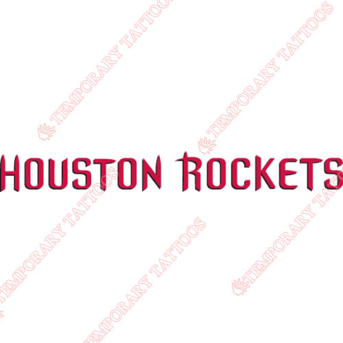 Houston Rockets Customize Temporary Tattoos Stickers NO.1019